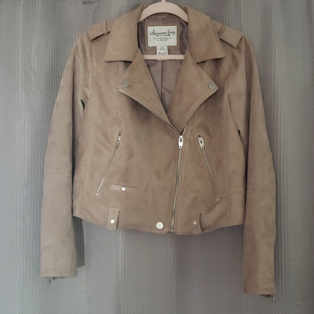 American Rag Tan Suede Jacket - Picture 1 of 3